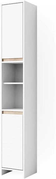 Mobile bagno alto Emma, Bianco/Sonoma, 30 x 190 cm, combinabile con la serie Emma per l'organizzazione in bagno