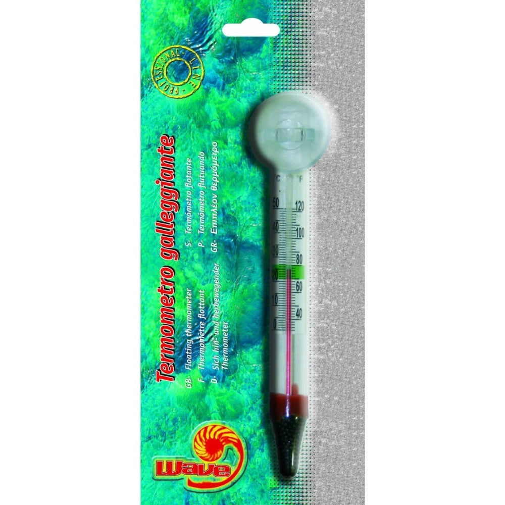 Trade Shop - Termometro Galleggiante Analogico Con Ventosa Per Controllo Temperatura Acquario -