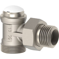 Detentore a squadro x radiatore ghibli fiv ottone nichelato 1/2m (5 pezzi) Fiv