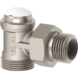 Detentore a squadro x radiatore ghibli fiv ottone nichelato 1/2m (5 pezzi) Fiv