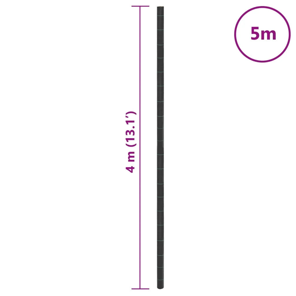 vidaXL Membrana Antierbacce Nera 4x5 m in PP