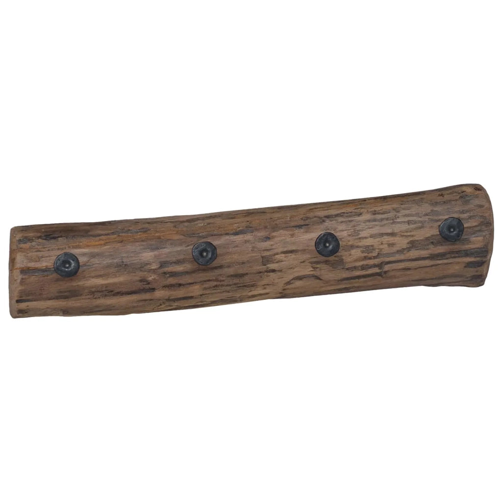 Gancio Marrone 50 x 8 x 12 cm Legno Recuperato Massello 42012380