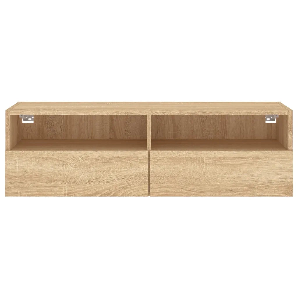 Mobile TV Parete-Credenza per TV sospesa-Console TV  Rovere Sonoma 100x30x30cm in Legno Multistrato