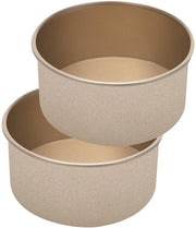Forma per torta rotonda 10 cm - Set di forme per torta 2 pezzi - Acciaio inossidabile - Smalto antiaderente - Sostenibile - Struttura rimovibile - Forma per torta
