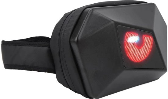 Borsa con display LED - Impermeabile - Caricabile via USB - Cinturino regolabile - Borsa da viaggio moderna - Adatta per biciclette e viaggi
