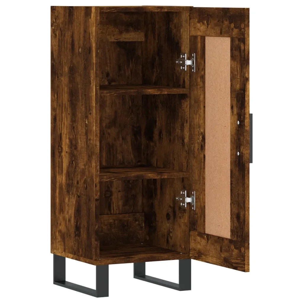 Credenza-Buffet-Armadio da cucina Rovere Fumo 34,5x34x90 cm in Legno Multistrato 541336