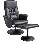 Poltrona relax reclinabile con poggiapiedi ¨C zephmum ¨C nero