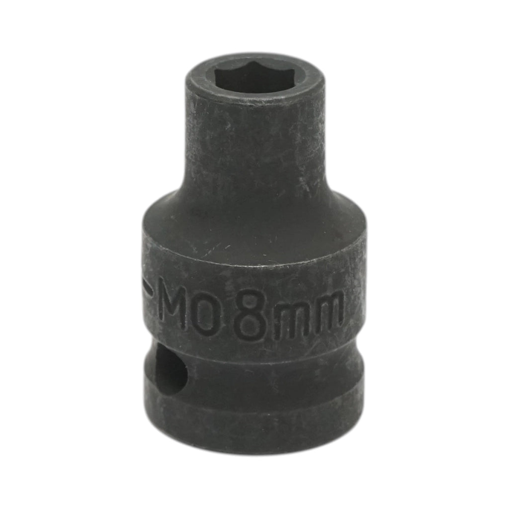 Chiave a bussola a impatto Crownman da 8 mm, 1/2" quadro in acciaio Cr-Mo