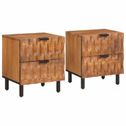 Armadio da Notte con cassetto 2 pcs Marrone 40 x 33 x 46 cm 4017899