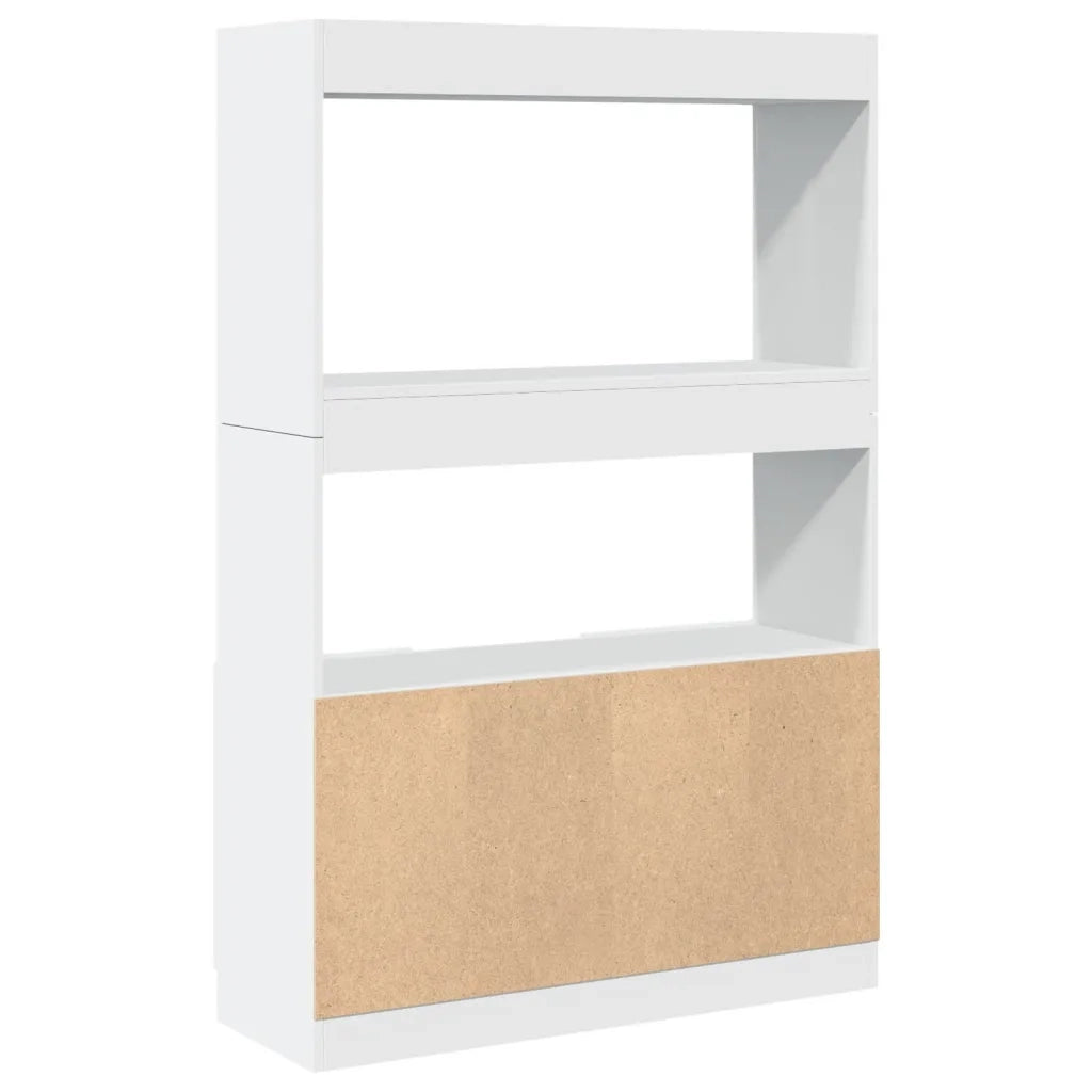Credenza-Buffet-Armadio da cucina Bianca 92x33x140 cm in Truciolato