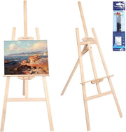 Stand per fotografia in legno - 150 cm - pieghevole e regolabile in altezza - pittura artistica - pubblicità all'aperto - adulti e bambini
