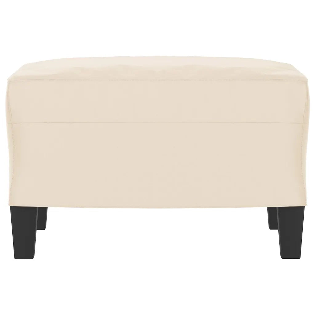 Poggiapiedi Beige 60x50x41 cm in Tessuto Microfibra 349346