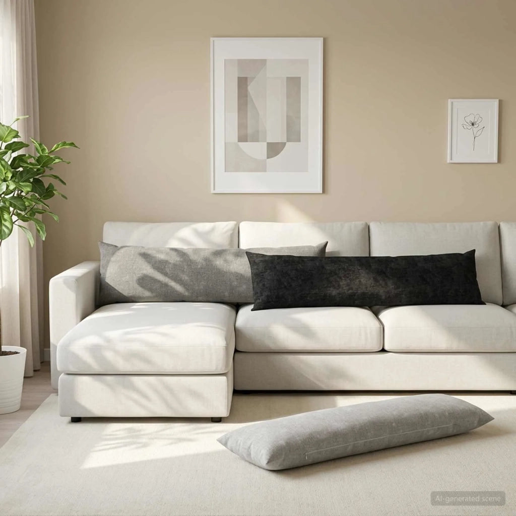 Federa HEERLEN Grigio Chiaro 40 x 145 cm Tessuto Chenille 908923
