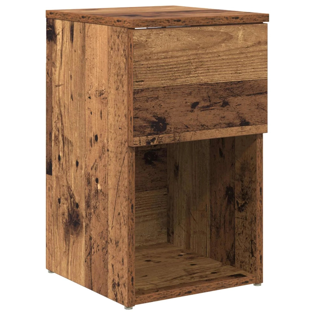Armadietto per letto 2 pz Legno antico 29 x 31,5 x 49 cm CFW6903826