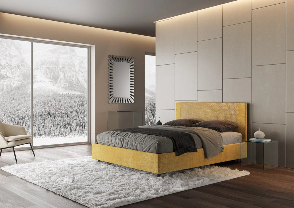 Letto Matrimoniale 160x190 cm con Rete Rosal Norris Labirinto