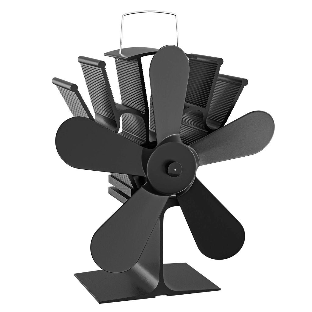 Ventilatore per stufa a legna camino, Ventola con 5 pale, 70-350 °C, funzionamento senza elettricità
