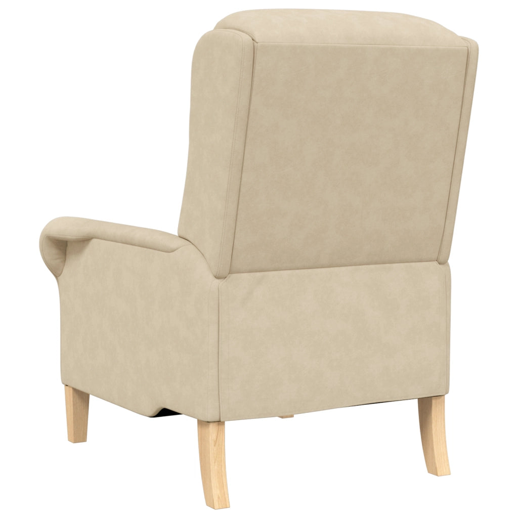 Poltrona Panna Panna Tessuto e Legno Standard Ergonomica
