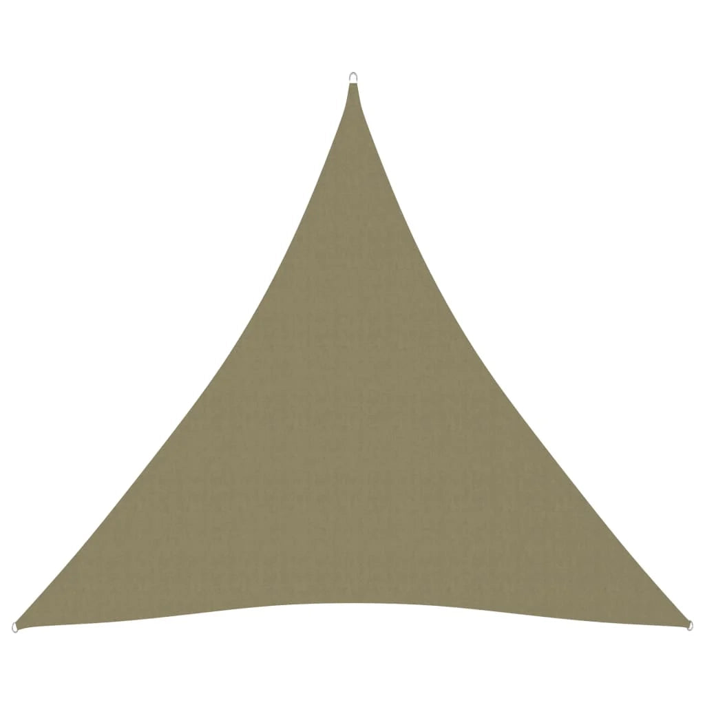 Vela ombreggiante triangolare in tessuto Oxford 4,5 x 4,5 x 4,5 m beige 02_0009852