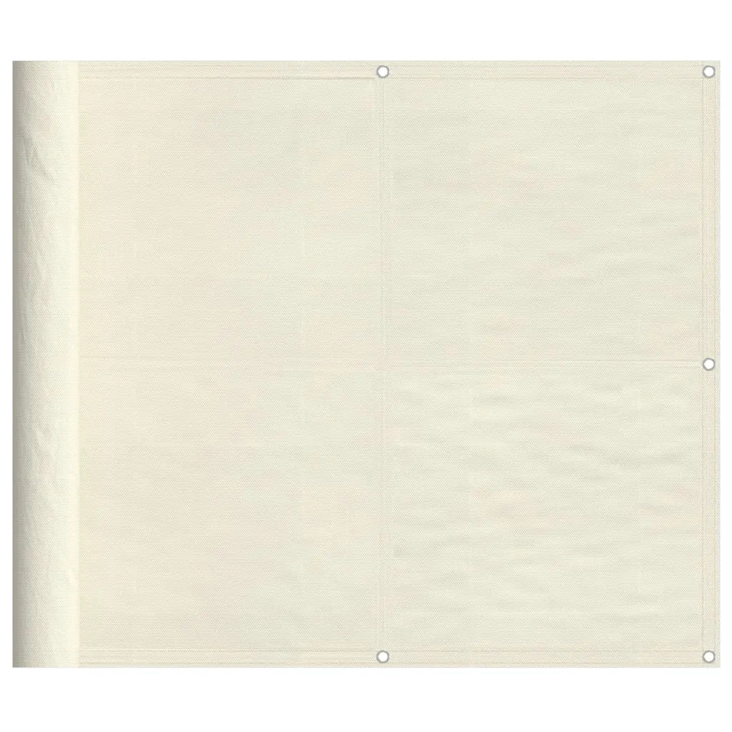 Paravento da Balcone Crema 90x700 cm 100% Poliestere Oxford 4000200