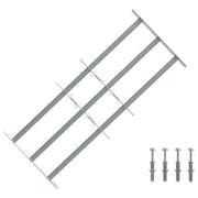 Griglia di Sicurezza per Finestra con 3 Traversine 3 pcs