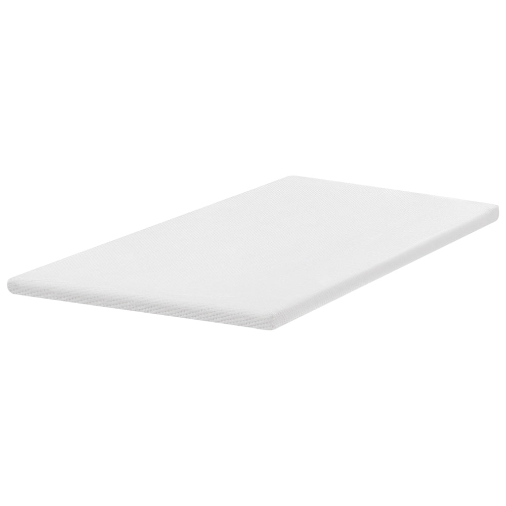 Coprimaterasso in schiuma bianca 120 x 200 cm comfort morbidezza