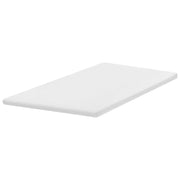 Coprimaterasso in schiuma bianca 120 x 200 cm comfort morbidezza