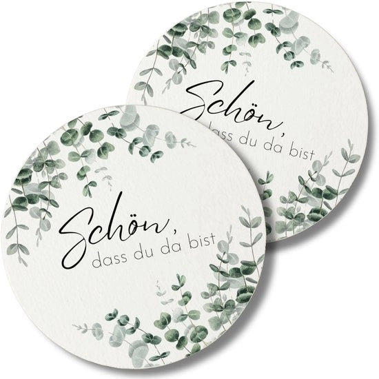 80x Bambù Ronde sottopanchine decorate a entrambi i lati, ideali come decorazione da tavola per matrimoni, compleanni e battesimi