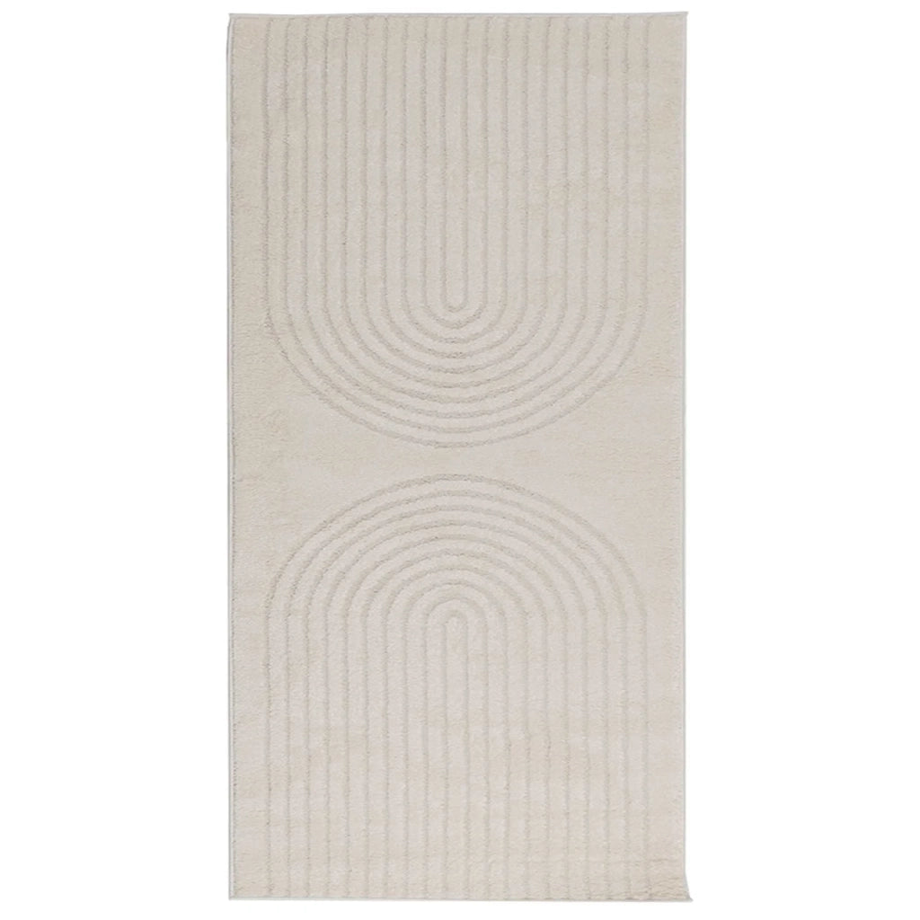 Tappeti per area GALATI Crema 150 x 80 cm Poliestere