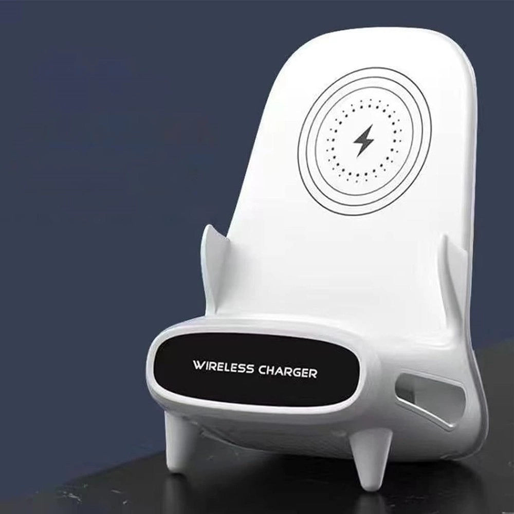 Trade Shop - Supporto Stazione Di Ricarica Senza Fili Wireless Rapida Per Cellulare Ufficio -