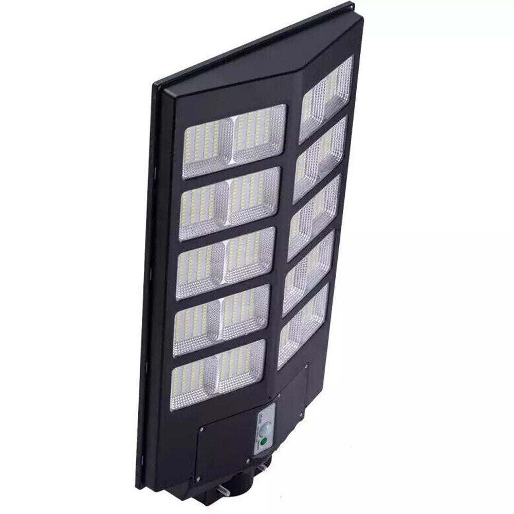 Trade Shop - Faro Led Lampione Stradale Con Pannello Solare 1000 W Crepuscolare Con Staffa -
