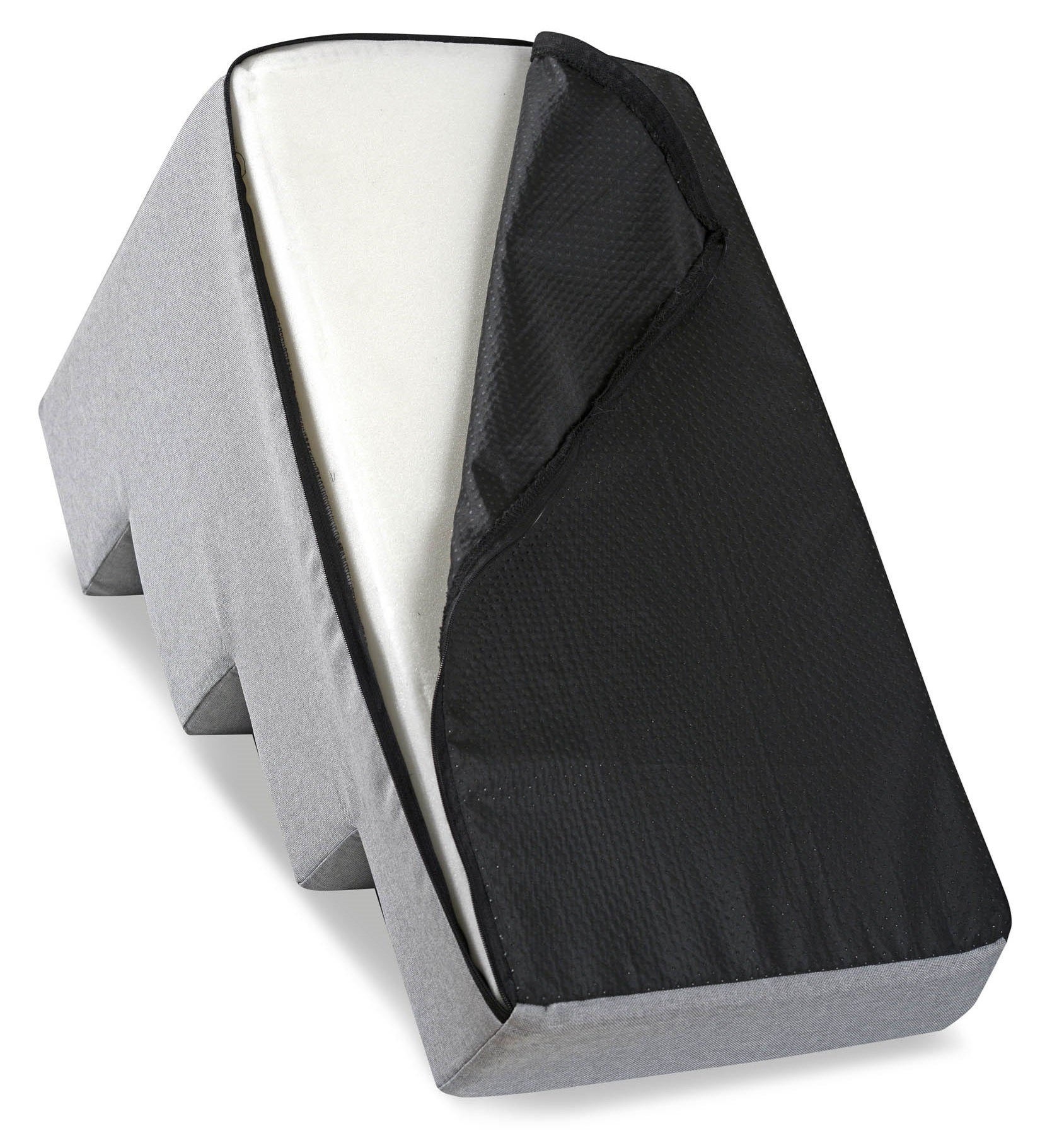 AIO FACTORY Scala per cani 60x40x30 cm, impermeabile, grigia, antiscivolo