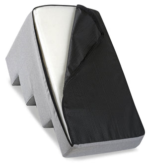 AIO FACTORY Scala per cani 60x40x30 cm, impermeabile, grigia, antiscivolo