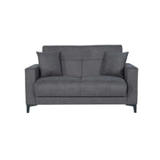 DIVANO 2 POSTI C/CASSETTONE BRAVO BACOS GRIGIO