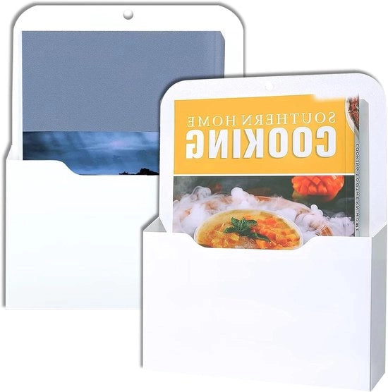 Dossier magnetico, penne magnetico, con forte magnete, papier magnetico, documentario, accessori ufficio, archiviazione, documenti, brieven, bianco, 23 * 17,8 cm, 2 pezzi