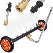 Lancia per Lavaggio Sottoscocca con Ruote e Adattatore Bayonet – Acciaio Inox, 2000 PSI