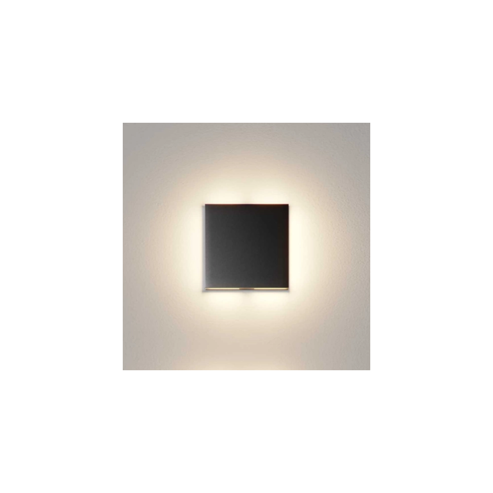 Port - Luce da incasso segnapasso LED Beneito & Faure - 4W, Luce calda 3000K, 120° - Applique da incasso Quadrata Nera
