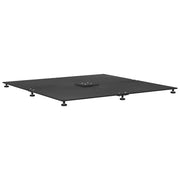 Base per ombrellone Nero 100 x 100 x 4 cm Acciaio CFW8396800