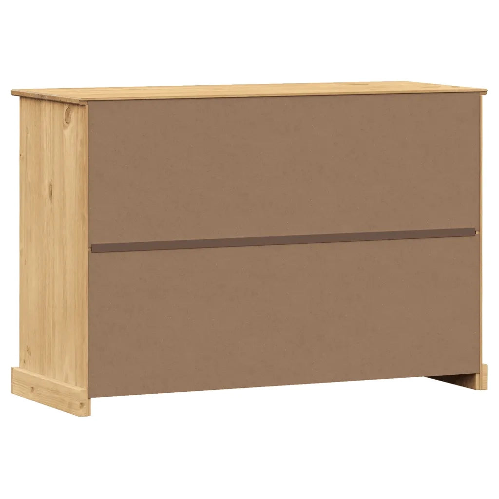 vidaXL Credenza con Cassetti VIGO 113x40x75 cm Legno Massello di Pino