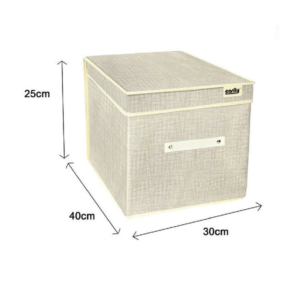 Trade Shop - Box Scatola Salvaspazio Portatutto Contenitore Organizer 25 X 40 X 30 Cm 69694 -