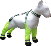 Zakjes per 20 - Sacchetti per 20 - Waterproof hondenschoenen con cinture per cani (M) + ciotola per alimenti per animali domestici pieghevole