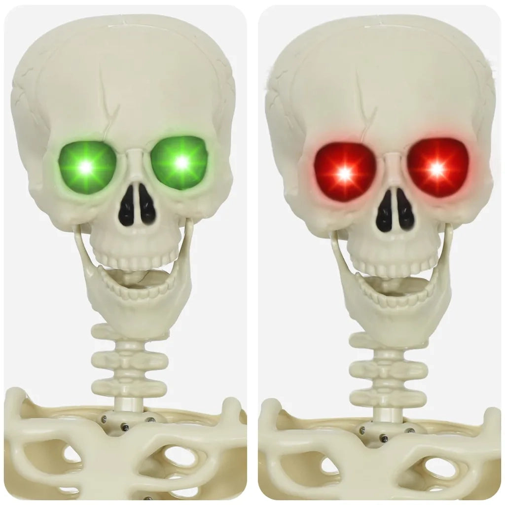 Scheletro di Halloween Bianco 155 x 38.5 cm Plastica 42020048