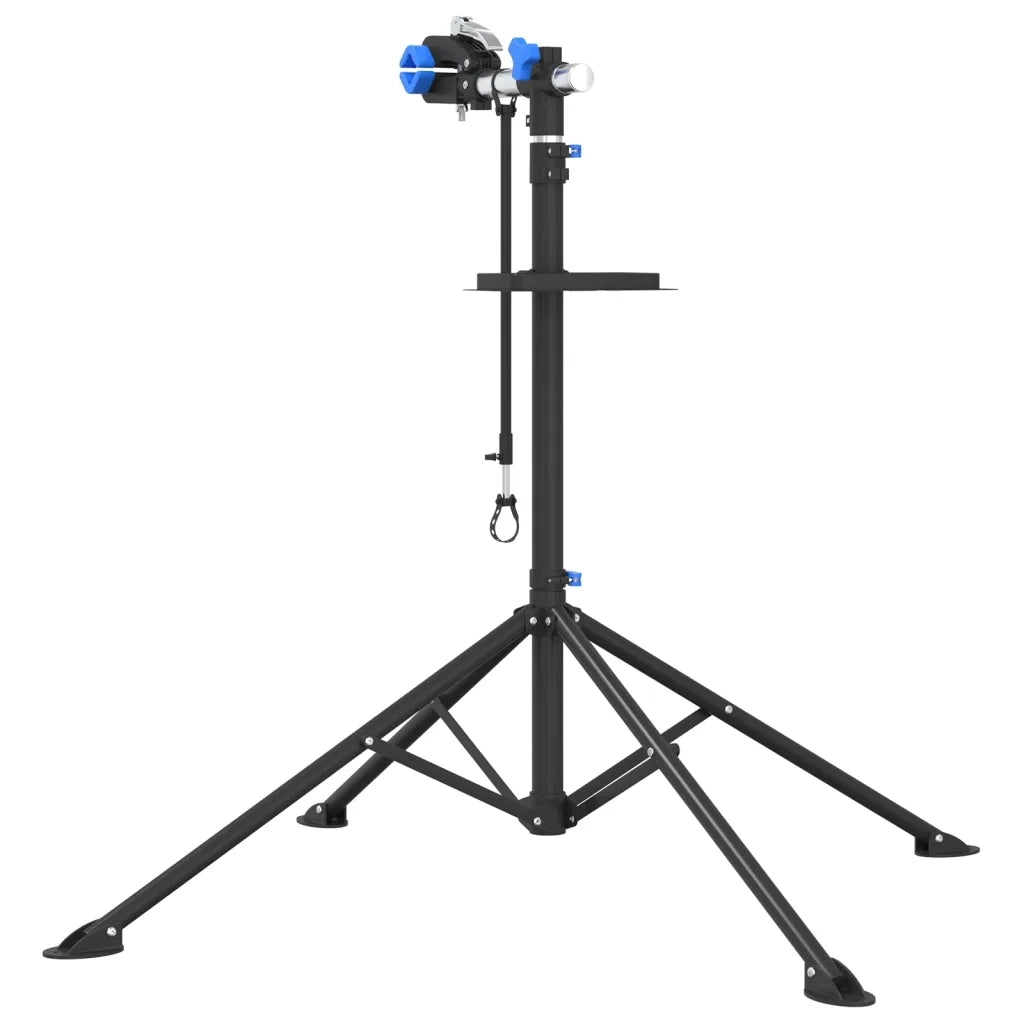 vidaXL Supporto Riparazione Bici Regolabile 108-188 cm Blu in Acciaio