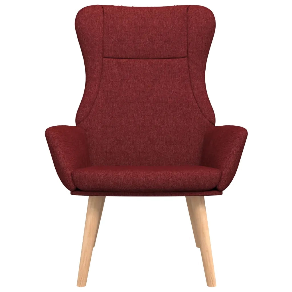 Sedia Relax Rosso Vino in Tessuto 341402
