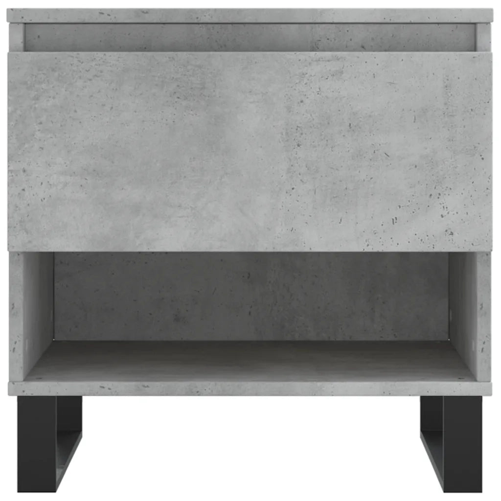 2 pz Tavolini salotto | Tavolino da caff¨¨ | Tavolino da Soggiorno Grigio Cemento 50x46x50 Legno Multistrato