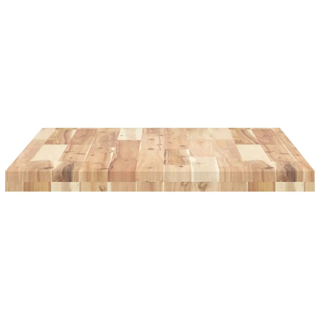 Piano da Bagno Non Trattato 100x60x4cm Legno Massello di Acacia CFW5187808