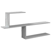 Scaffale da parete Sonoma grigio 122 x 18 x 60 cm 8012185