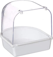 Vogelbagno per gabbia, bagno per uccelli, gabbia in plastica appesa, accessori multifunzionali adatti per amadini, merli, pappagalli, maschi