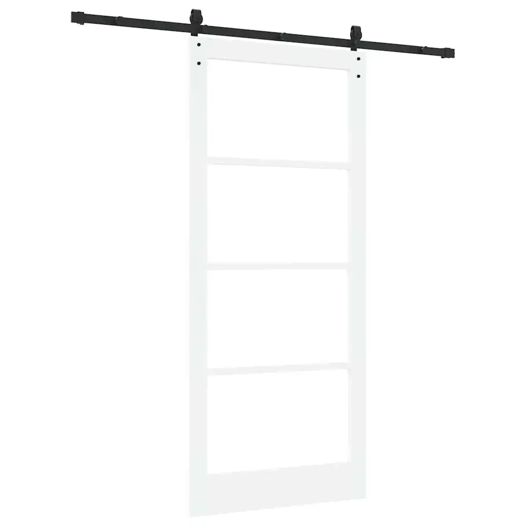 Porta scorrevole ORKDAL Bianco e Nero 93 x 211 cm 3331870