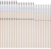 Set di pennelli per modellismo da 30 pezzi per dettagli micro e pennelli fini per verniciature acriliche e aquarello.