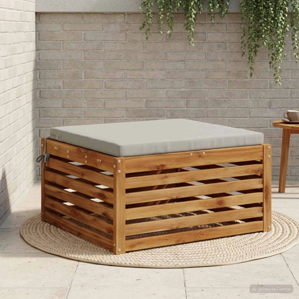 Cuscino per Sedia in Unico Pezzo SOEST 100% Poliestere Grigio 945029